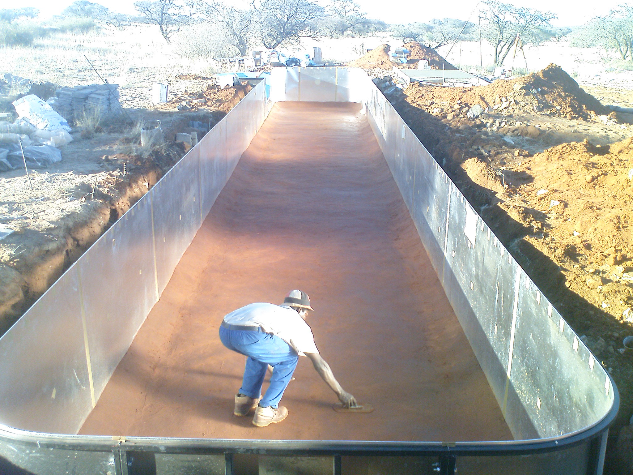 Lap pool installation